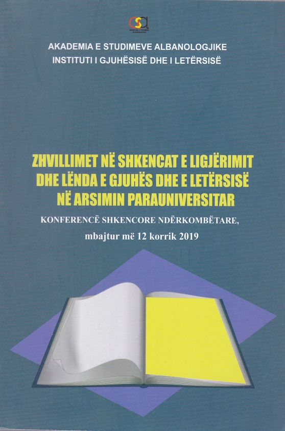 Zhvillimet në shkencat e ligjërimitdhe lënda e gjuhës dhe e letërsisënë arsimin parauniversitar
